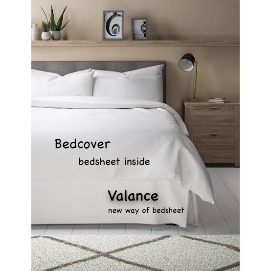 Pillow Case ROMANTIC CVC Putih polos Hotel TC 150 Sarung bantal hotel