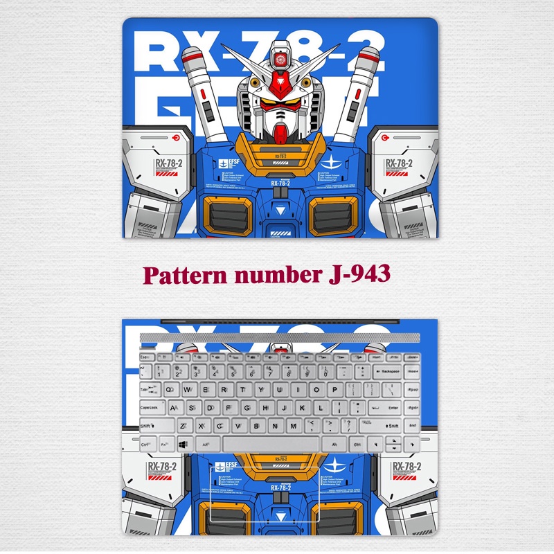 Stiker film Pelindung Laptop Universal 2 Sisi Bahan Vinyl Tahan Air Dan Gores Untuk 11 / 12 / 13 / 14 / 15 / 17 Inch