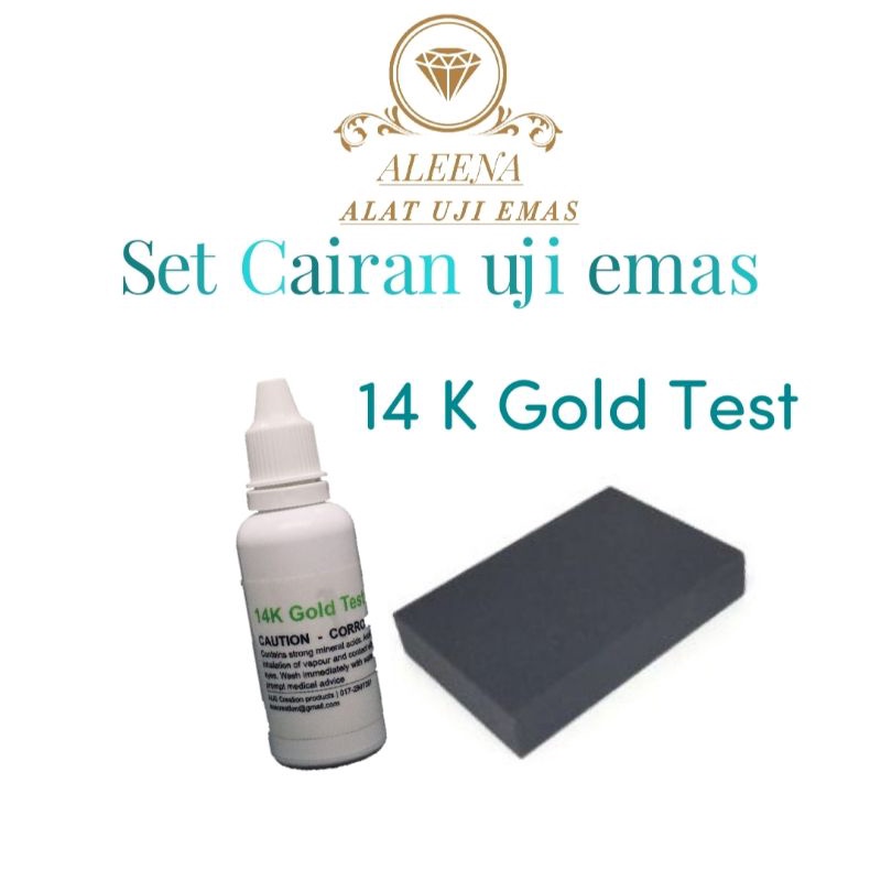 CAIRAN UJI EMAS 14 K & BATU UJI EMAS