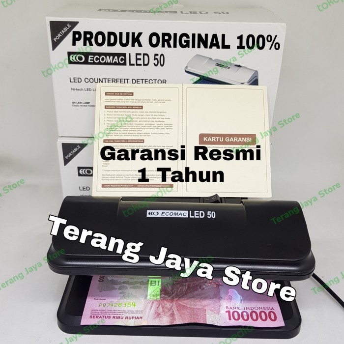 

Premium Money Detector Ecomac Led 50 Lampu Uv Deteksi Uang Palsu Ecomac Led-50