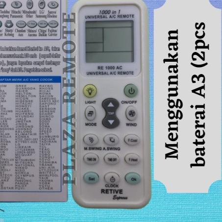 trx0w0Vk--Remot / Remote AC UNIVERSAL MULTI 1000 in 1 RETIVE RE 1000 AC / ecer dan grosir