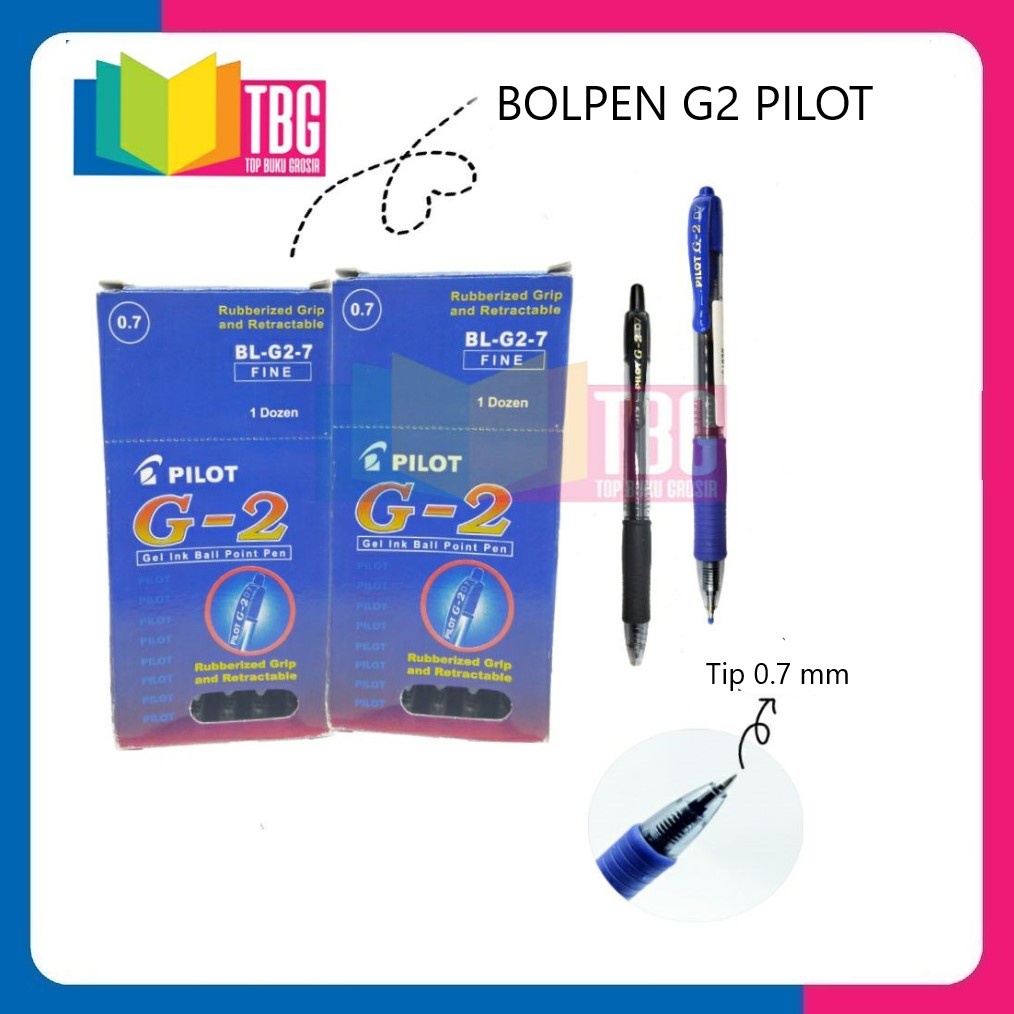 

1 PCS BOLPEN G2 0.7MM PILOT / PULPEN GEL /BALLPOINT 0.7MM