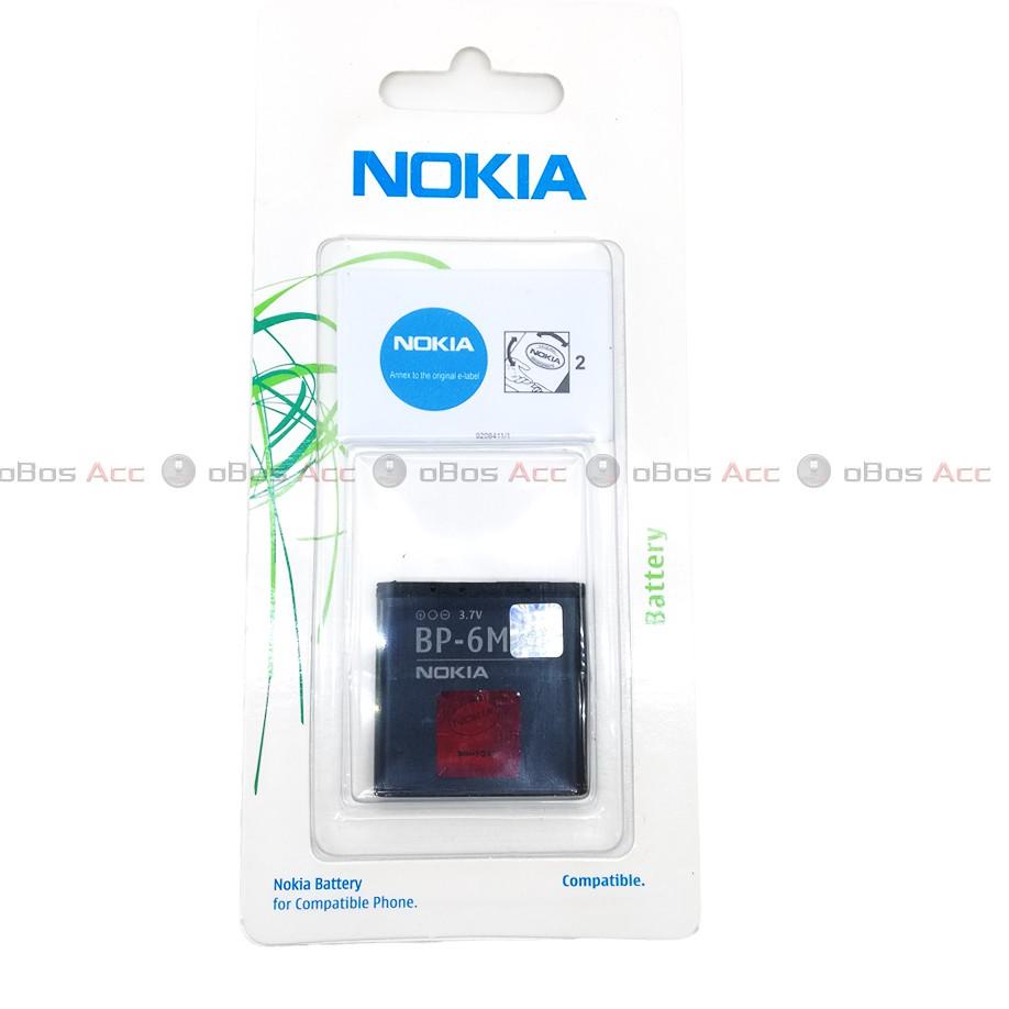 AIP.31Oc22ғ ▪ Baterai Nokia N73 music edition N77 N93 BP6M BP-6M Original Batre Batrai HP