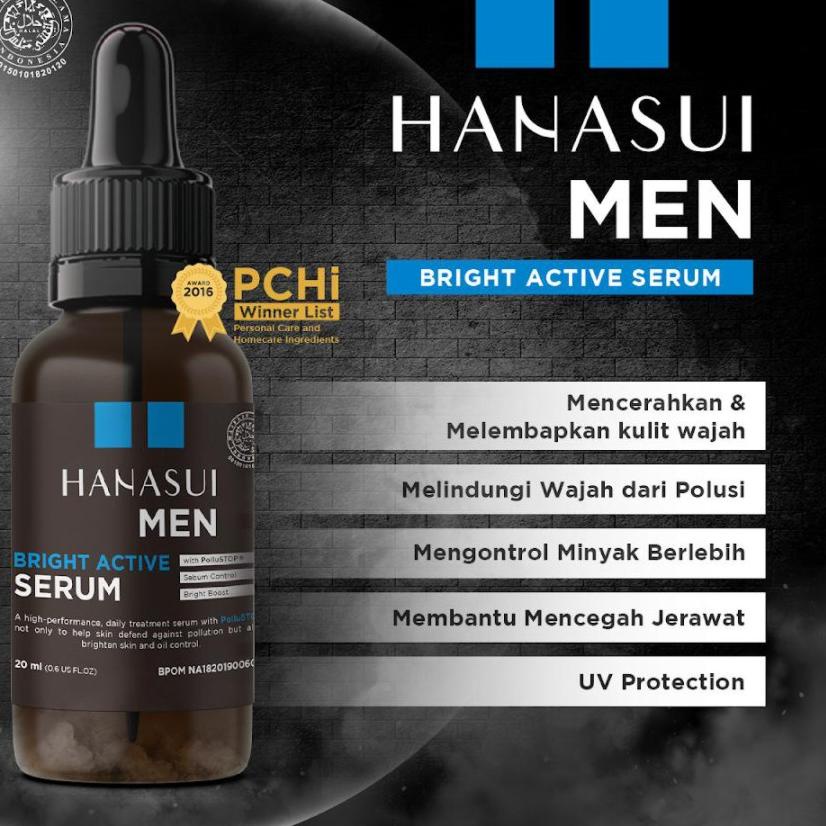8L0 [] HANASUI MEN Bright Active Serum / Serum Men Hanasui ORIGINAL dan BPOM