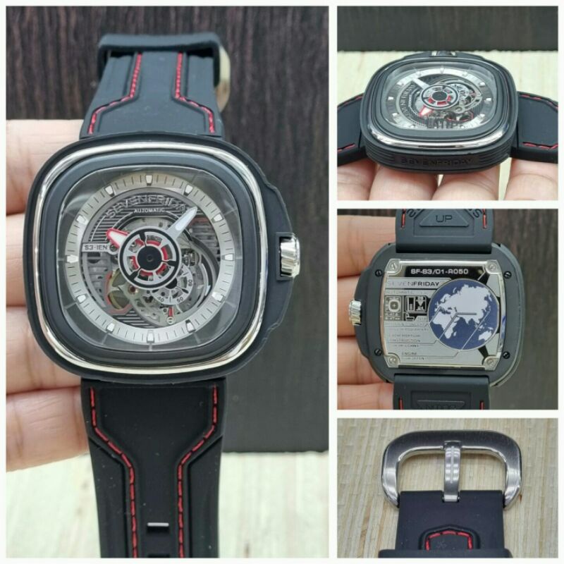 Jam Tangan Sevenfriday SF S3/01 Automatic Nfc Aktik Strap Rubber