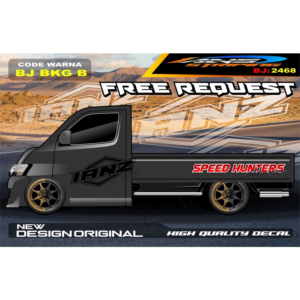 STICKER TULISAN BAK SAMPING  GRANMAX PICK UP / STICKER BAK SAMPING GRANMAX / DECAL STICKER GRANMAX PICK UP