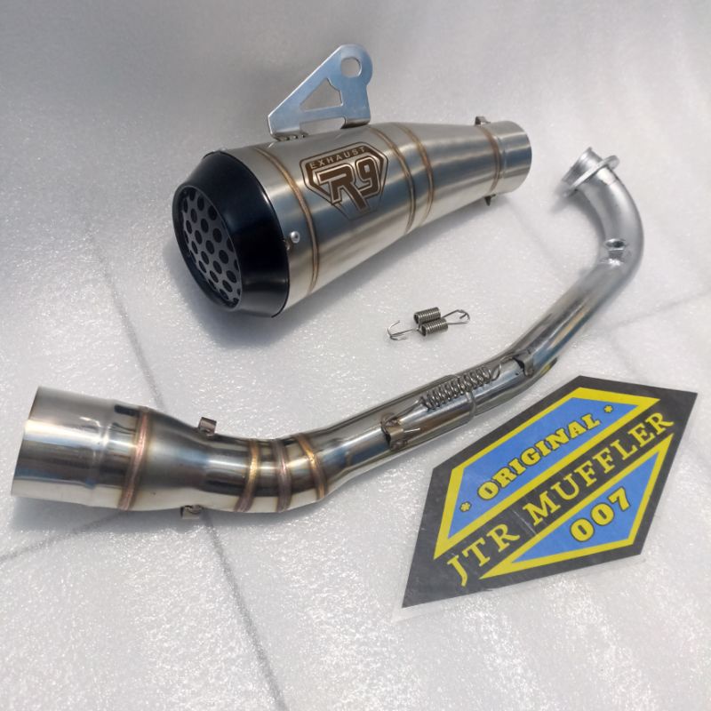 Knalpot racing R9 gp series nmax new aerox new vario 160 pcx 160
