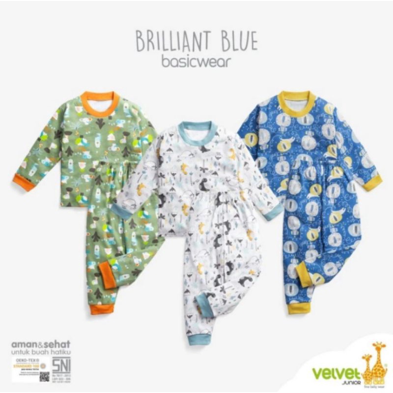 Velvet Junior 3 Set Setelan Baju Panjang & Celana Panjang Savana Soul