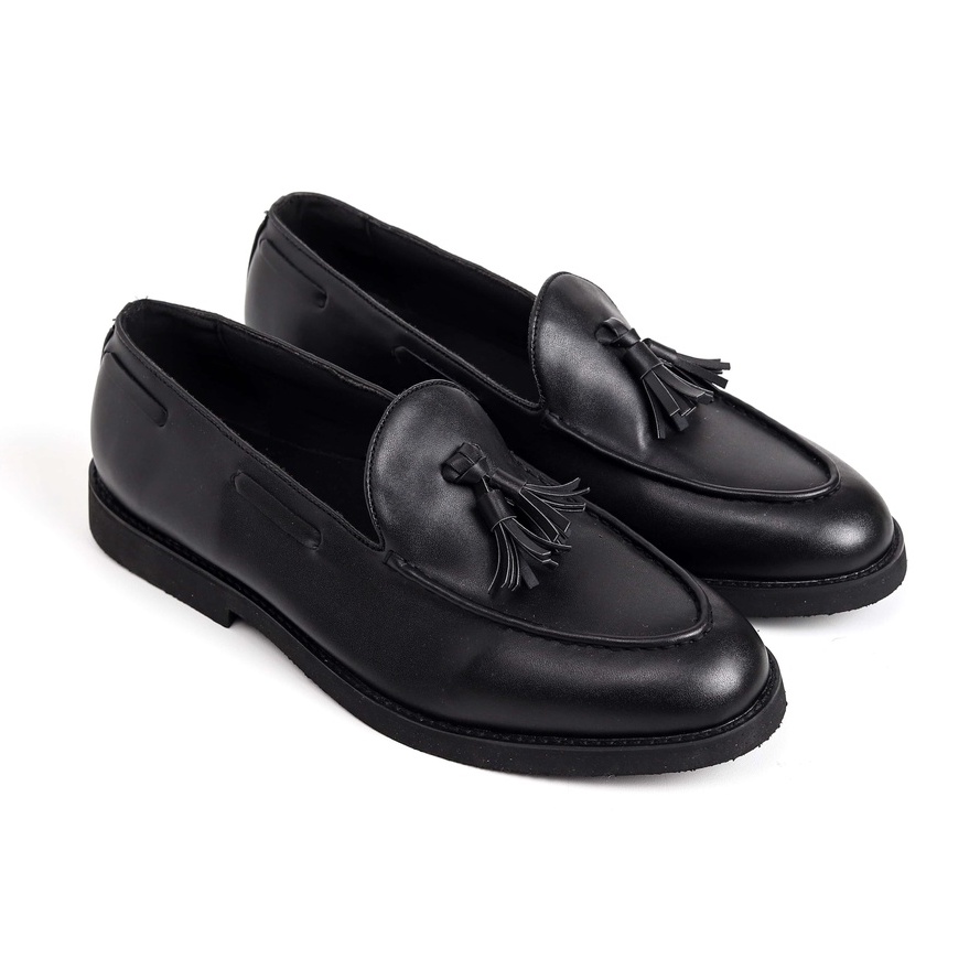 VICTORY BLACK |ManNeedMe x Lvnatica| Sepatu Loafers Pria Formal Kantor