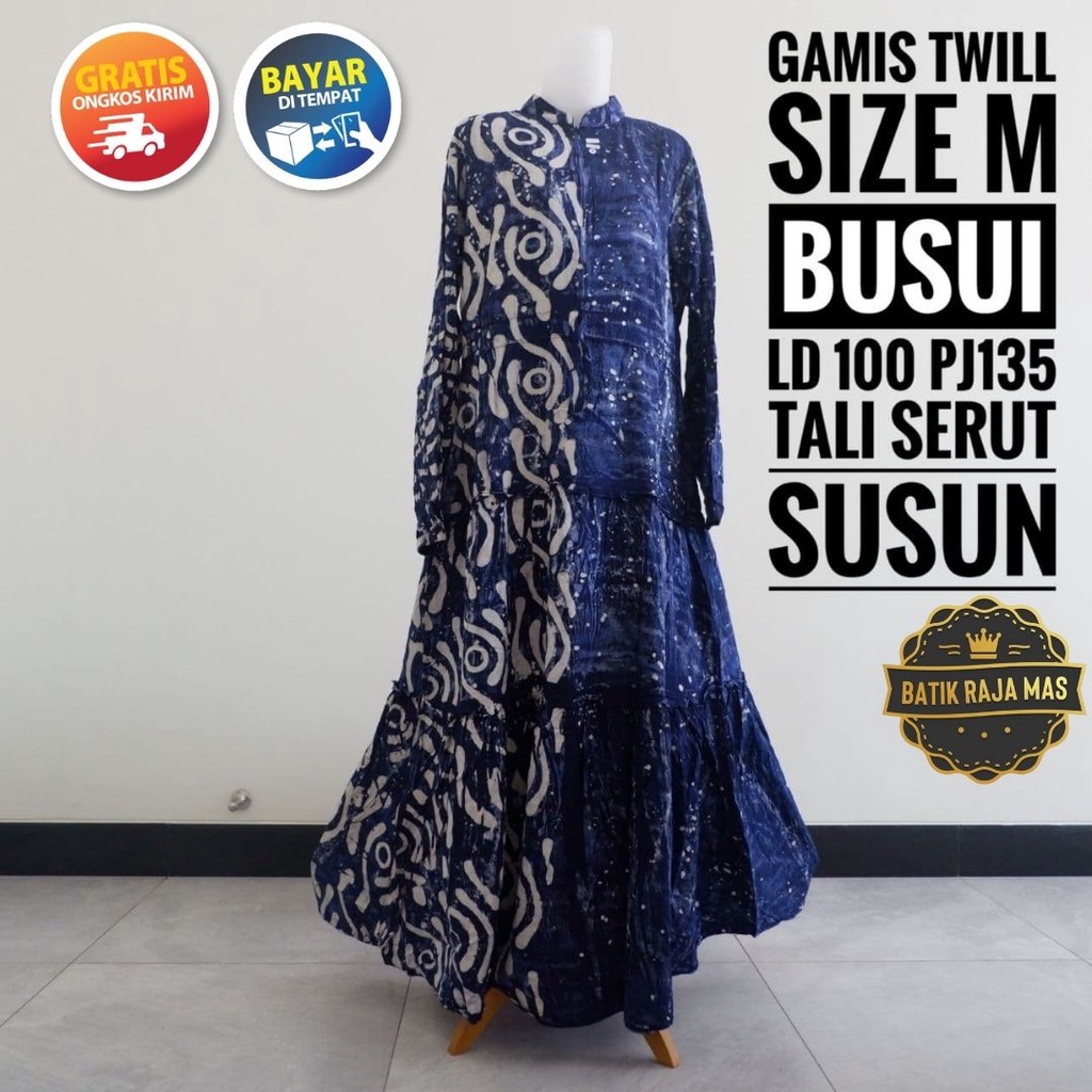 Gamis Wanita Dewasa Terbaru Kekinian Modern Rayon Twill Ori Pekalongan Busui Friendly Resleting Depa