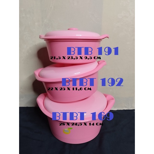 PAKET ISI 3 BASI TUTUP BULAT PINK BTB 169 BTBT 191  BTBK 192