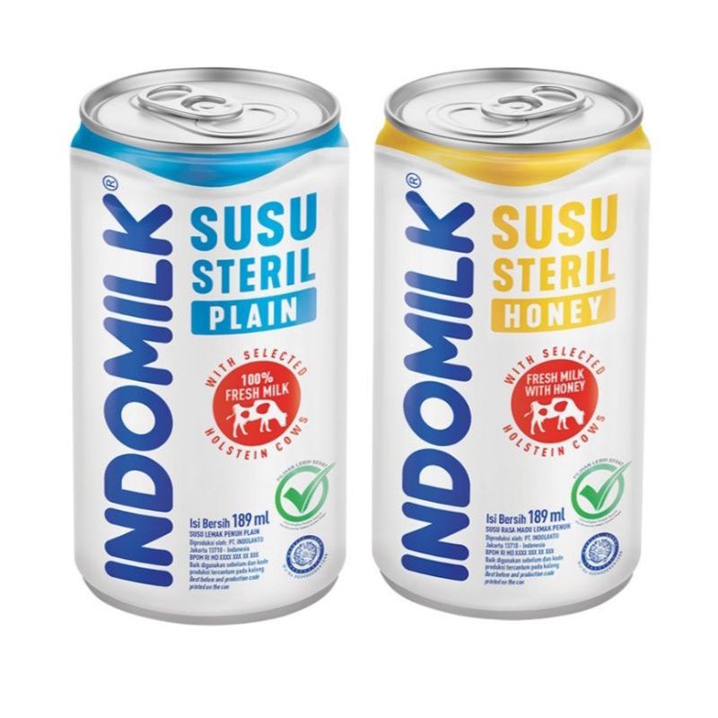 

Indomilk susu steril/Indomilk steril/Indomilk madu189ml