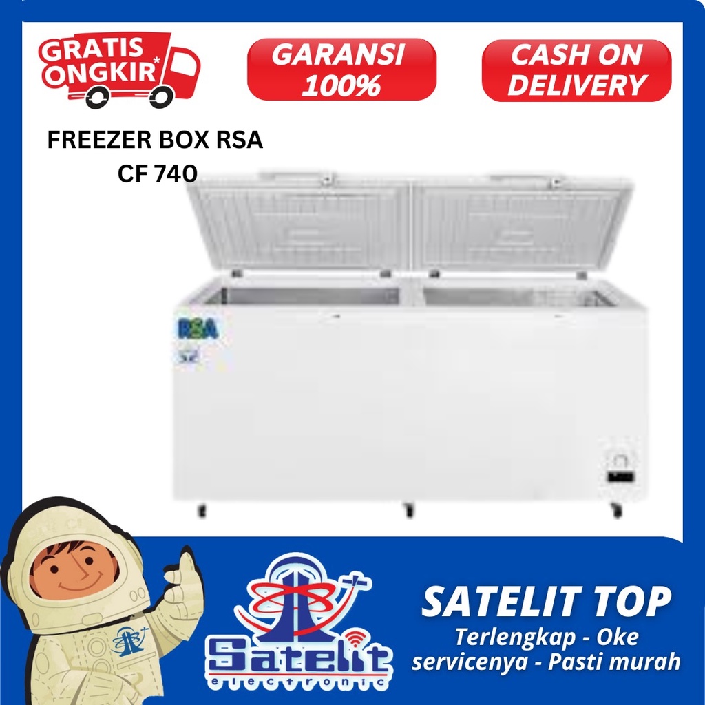 FREEZER BOX / CHEST FREEZER / PENYIMPANAN DAGING RSA CF 740 / PROMO