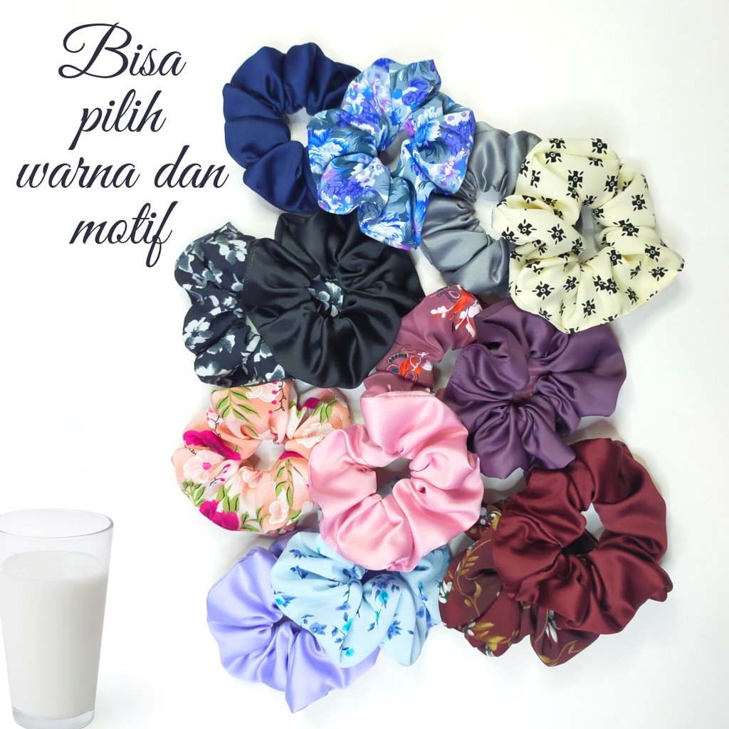 Scrunchie Scrunchies Srunchie Scrunchi Scunchie Scruncie Crunchies Skranci Scranci Scranci Cempolan Cepol Cepolan Ikat Iket Iketan Ikatan Tali Kuncir Koencir Rambut Korea Satin Cepol Hijab Lucu Karet Lucu By Z4h_Ra