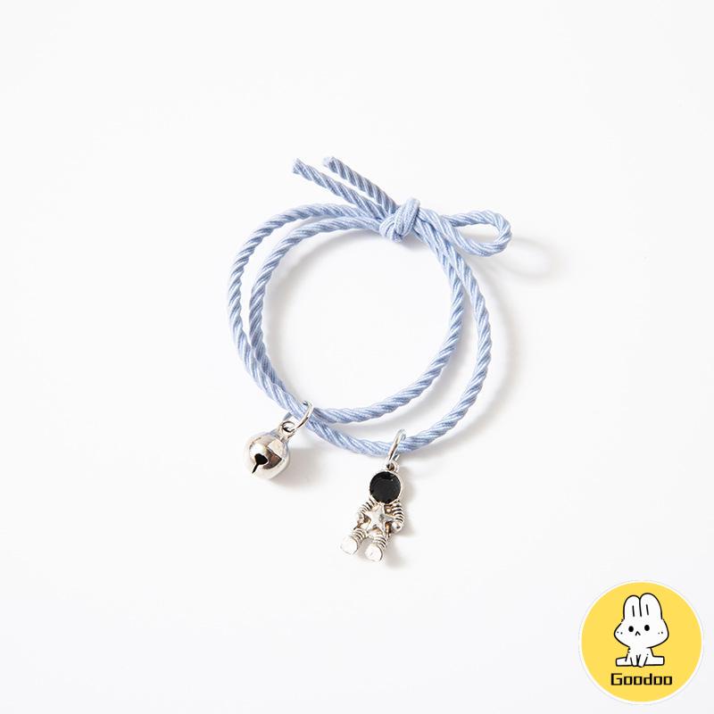 2 buah gelang magnet gelang pasangan tali karet gelang pasangan desain astronot - sd -Doo