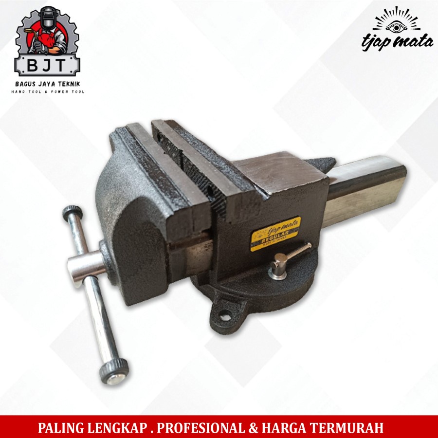 Ragum catok besi 4"6" 8" Eye brand tjap mata Germany - 4 INCH