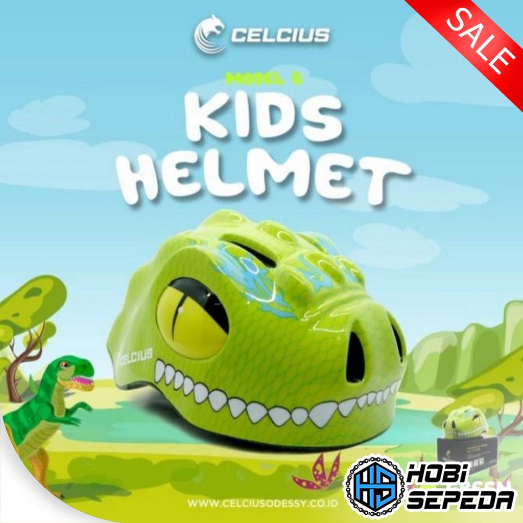 Helm Sepeda Anak Celcius Model Karakter Lucu