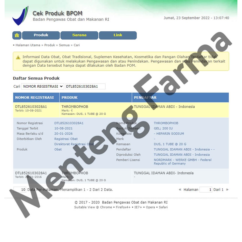 Thrombophop Gel - Salep Untuk Memar, Bengkak, Cidera, Terkilir