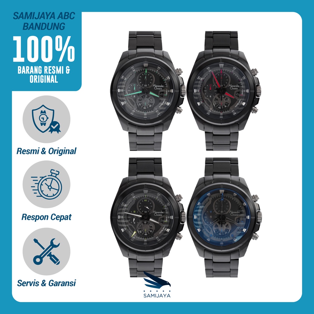 Jam Tangan Pria Sport Alexandre Christie AC 6622 Original Resmi