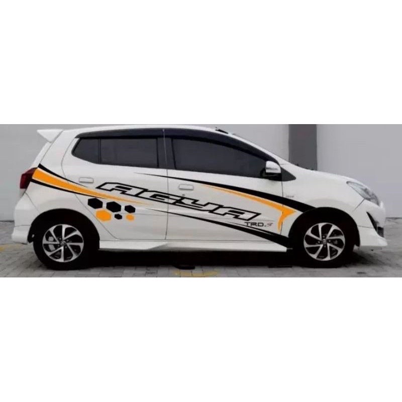 Stiker mobil Agya ayla yaris keren stiker mobil Agya bisa custom keren termurah