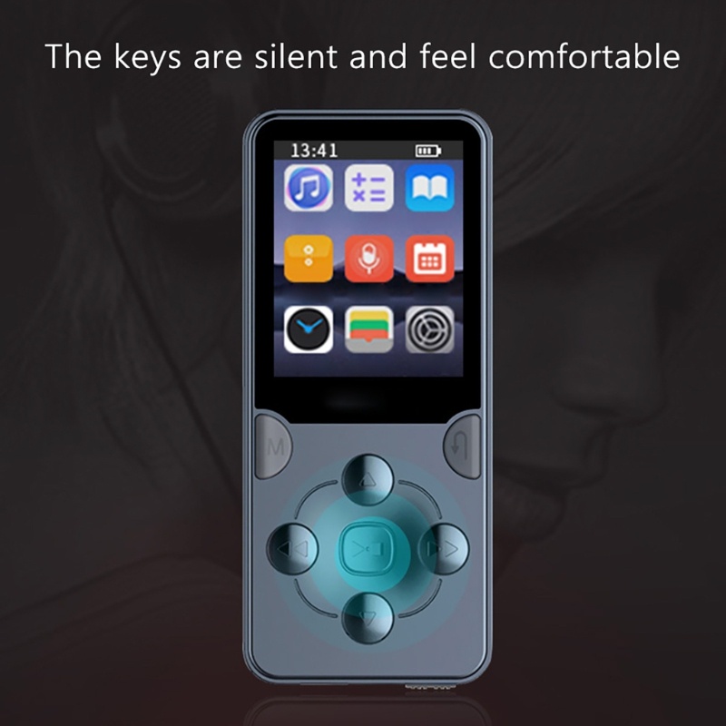 Zzz MP4 Player Layar 1.8 &quot;Noise Reduction Support TF Card, E-Book Recording