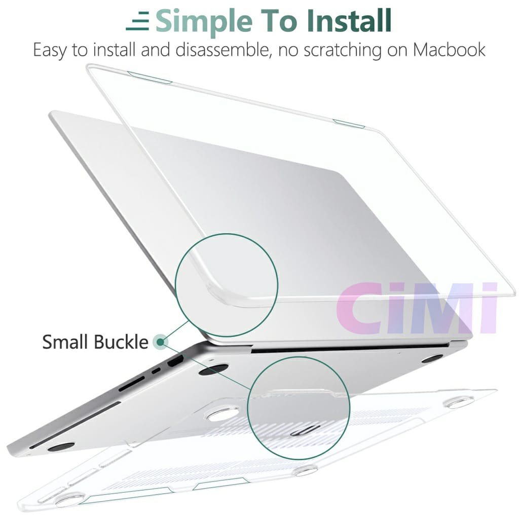 Macbook Case Air M2 A2681 Premium Clear Transparan cover Casing Pretection For New Macbook Air M2 2022