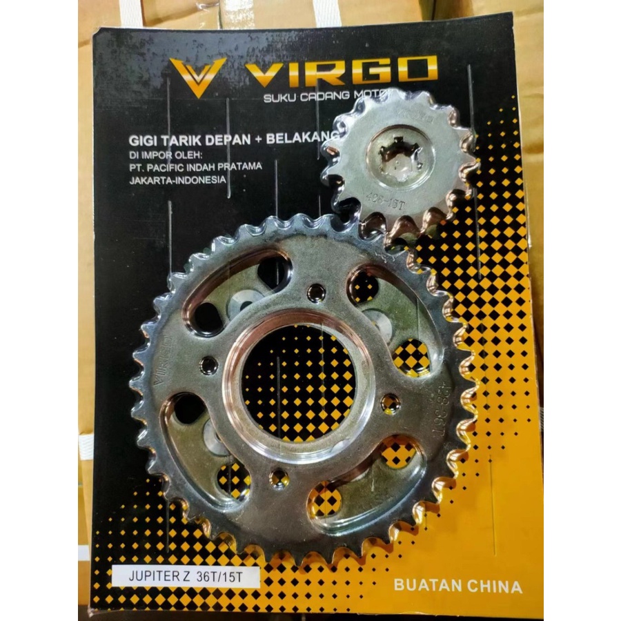 Jual Gear Set Jupiter Z T T Gigi Tarik Depan Belakang Virgo Shopee Indonesia