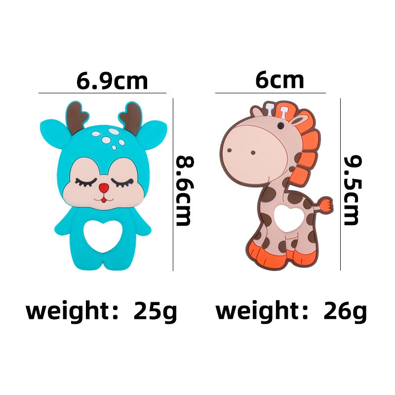 TC 2 RUSA | TEETHER BABY MODEL RUSA | GIGITAN BAYI TEETHER BENTUK RUSA | MAINAN GIGITAN BAYI SILICONE BPA FREE | RUZAIN MALL