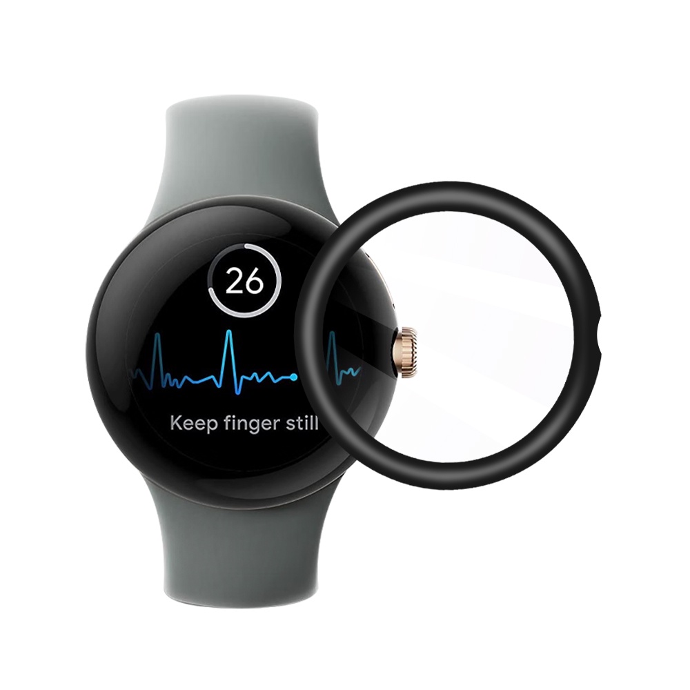 Pelindung Layar Smartwatch Full Curved HD Flexible Anti Gores / Ledakan Untuk Google Pixel