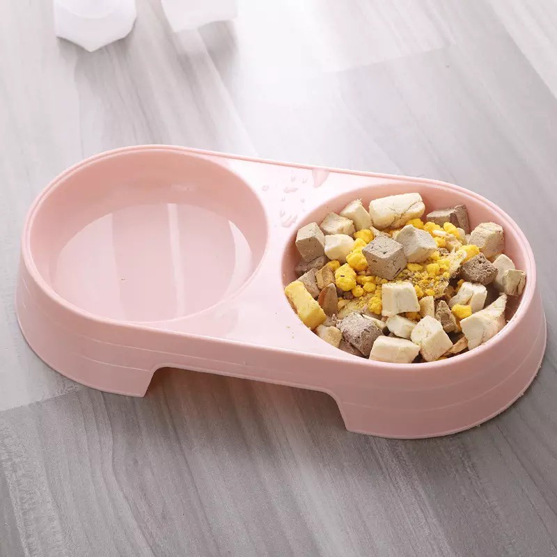 AVVET Tempat Makan Kucing Anjing 2 in 1 Mangkok Minum Hewan Doggy Lucu 2in1 Mangkok Makan Hewan Double Pet Food Bowl Import Murah