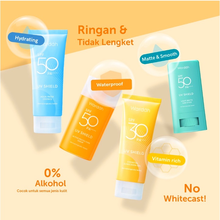 Wardah Sunscreen UV Shield Essential Gel SPF 30 PA +++ 40 ml