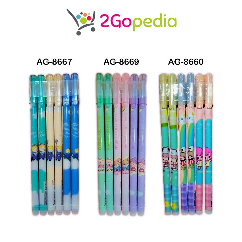 

Pulpen Gel Karakter AG-8660 / AG-8667 / AG-8669 Grosir Murah Atk