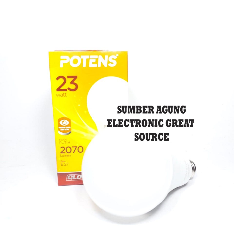 Potens Lampu LED 23W Glory 23 Watt E27 2070 Lumen Cahaya Putih