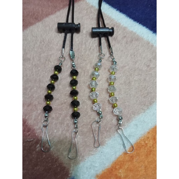 konektor masker 2 in 1 kristal strap masker