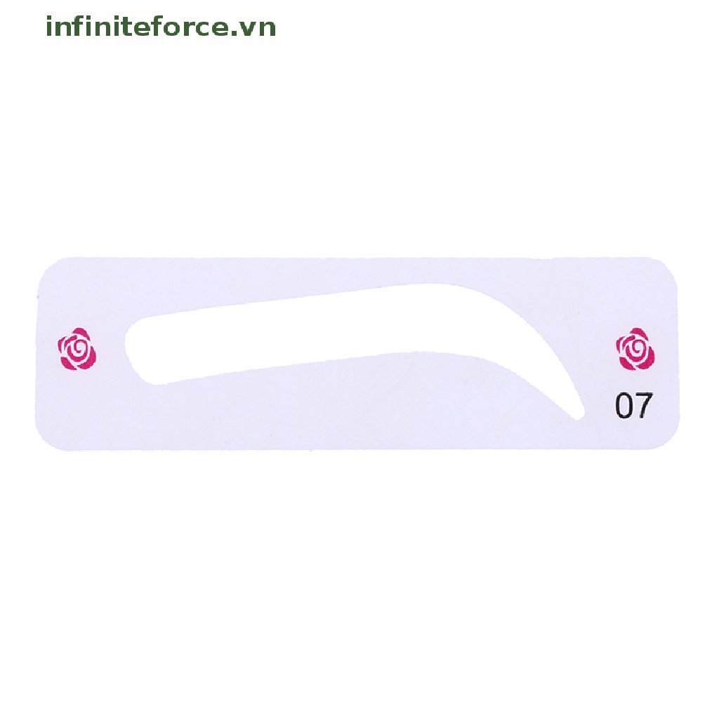 (INVN) 24pcs / Set Kartu Cetakan Alis Tahan Lama Untuk Makeup / Kosmetik Wanita (VN)