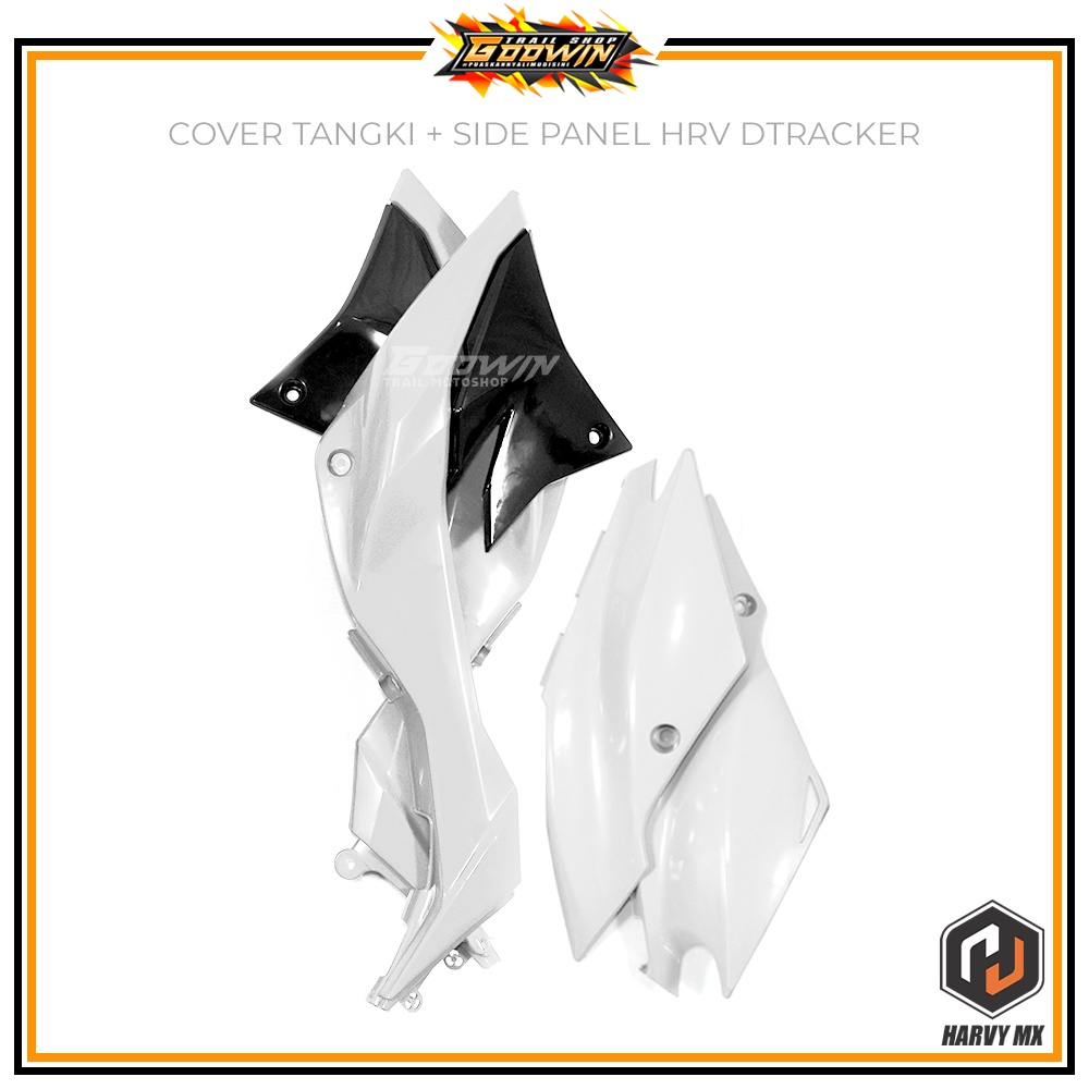 Paket Legshield Cover Tangki HRV KLX BIGFOOT / DTRACKER NEW Cover Body Depan Side Panel BF / DT NEW