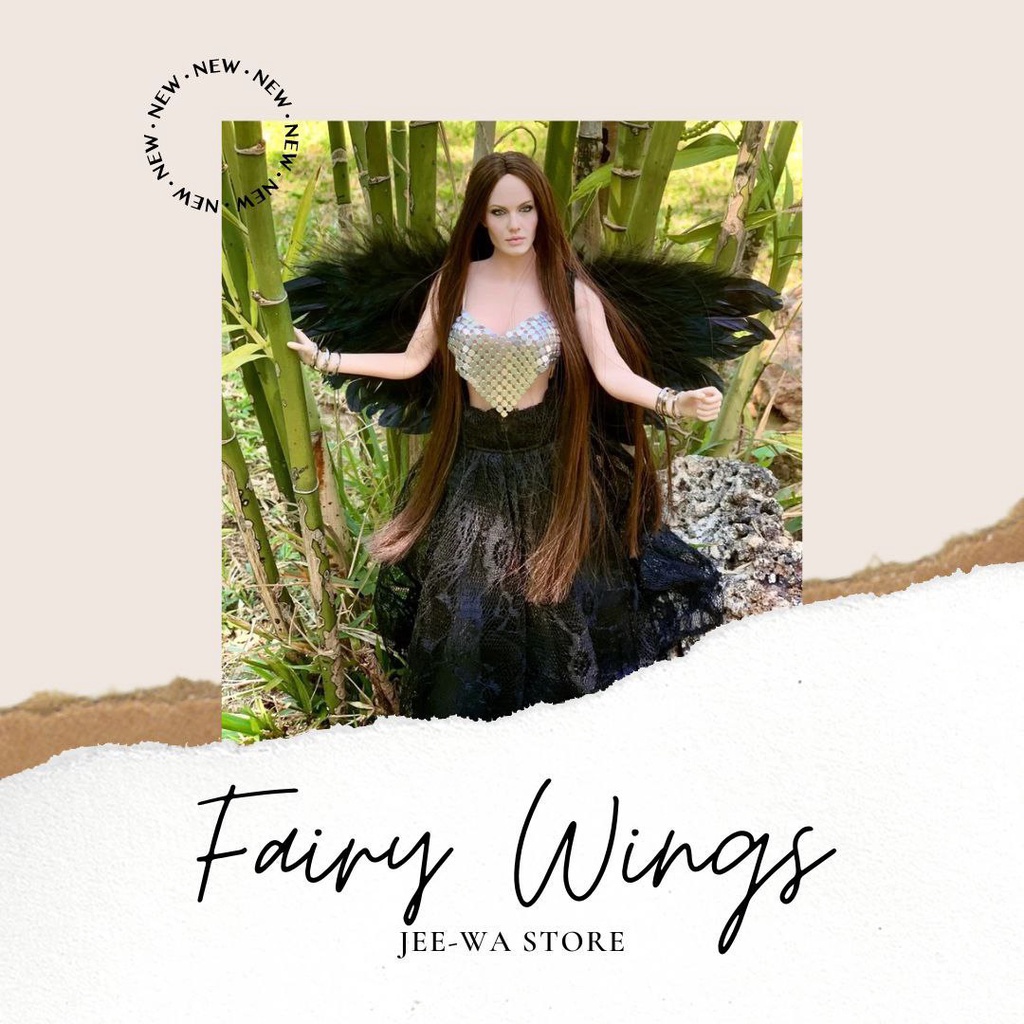 [ JEE - WA ] Fairy Wing Sayap Bulu Malaikat Sayap Angel Fairy Peri Untuk Boneka Sayap Merpati Burung
