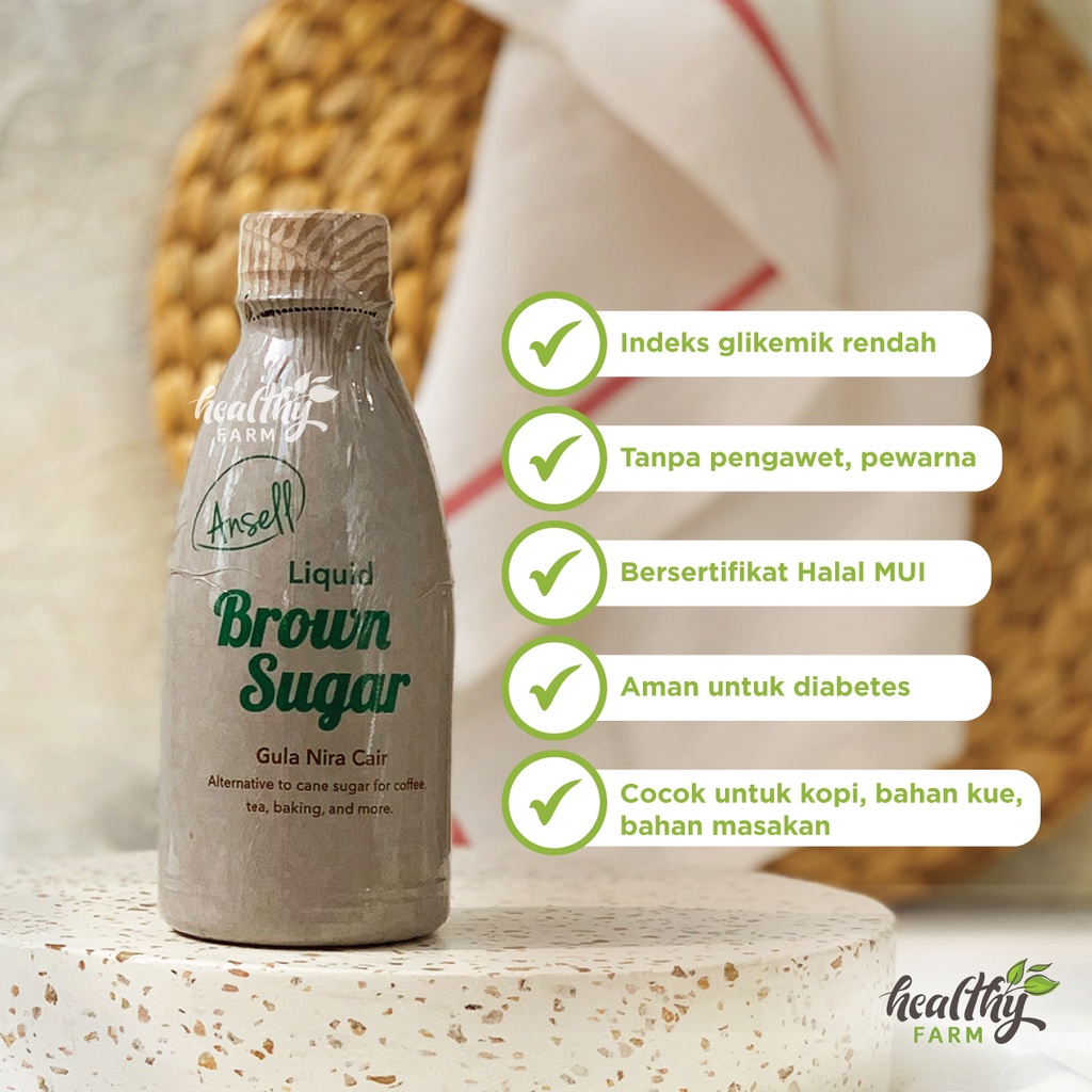 

Ansell Gula Kelapa Cair / Liquid Brown Sugar / Gula Merah Cair 350ml