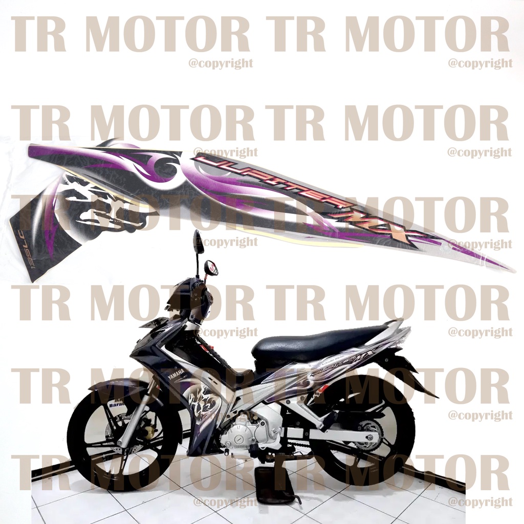 Stiker Motor Jupiter MX 2008 Sticker Striping Lis Full Set Motor