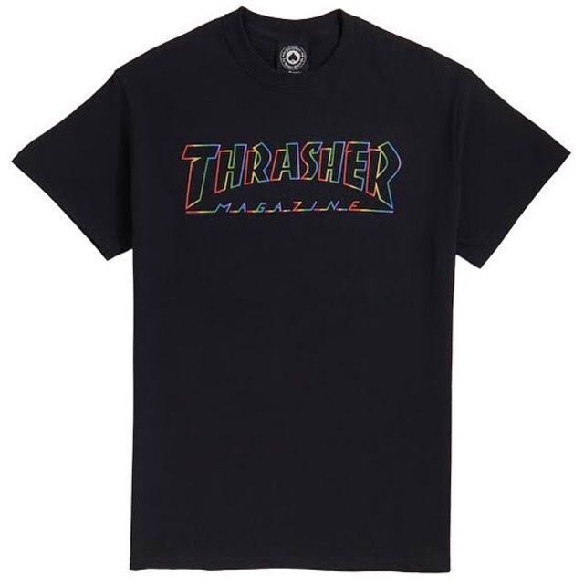 Original Thrasher Skateboard magazine tshirt original USA - scorched outline size S