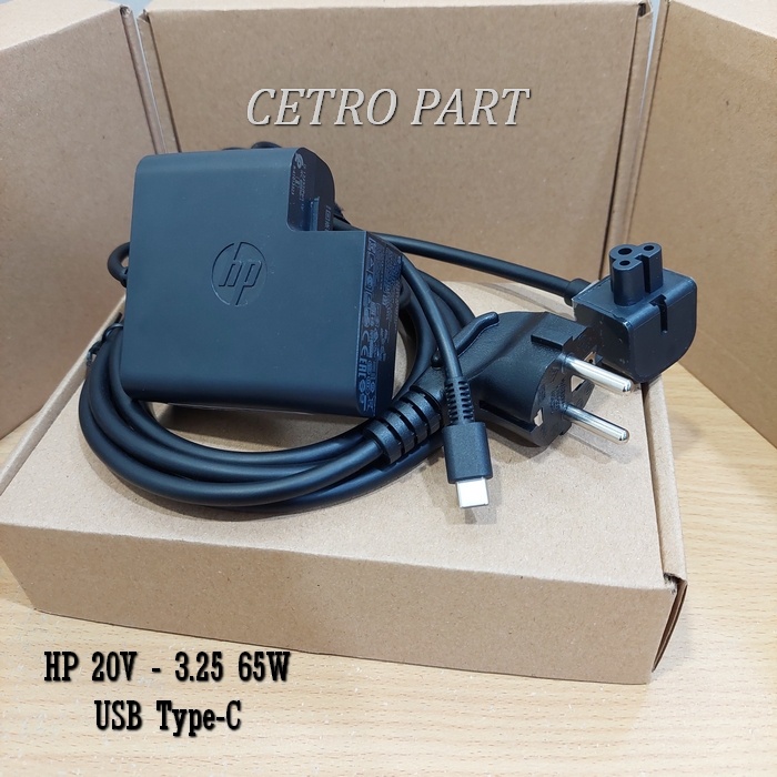 Adaptor Charger Laptop Hp 20V - 3.25A Model Type-C USB C 65W