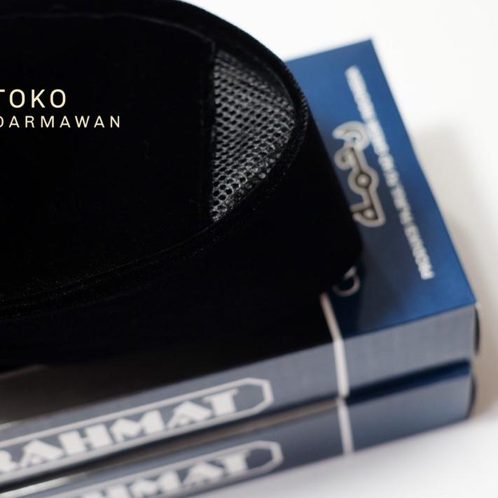 *New* Peci nasional / Songkok nasional RAHMAT tinggi 9&10 hitam polos dengan AC Segera Dapatkan 