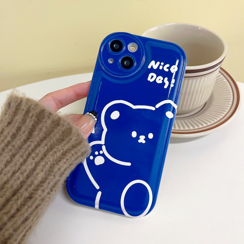 Soft Case Desain Beruang Untuk OPPO A57 A5 A9 A53 A33 A31 A7 A5S A12 A11K F9 Pro A15S A35 A32 A33 F11 A3S VIVO V23 S1 Y11 Y20 Y30 Y20 Y19 Y15S Y20i Y30 Y12