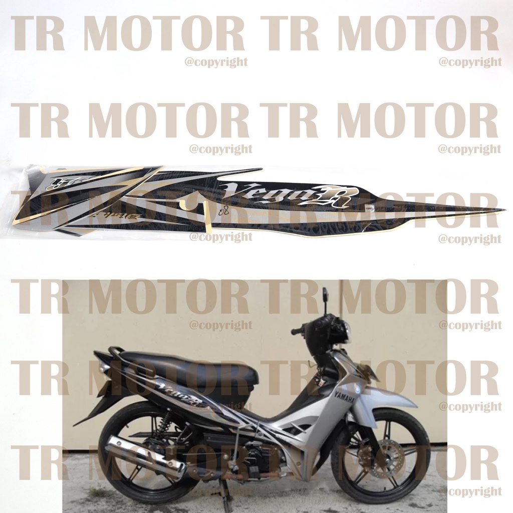 Stiker Motor Vega R New 2008 Sticker Striping Lis Full Set Motor