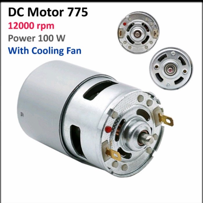 Dinamo DC 12 V- 36 V type 775 DC Torque High Power 3500 - 9000 Rpm