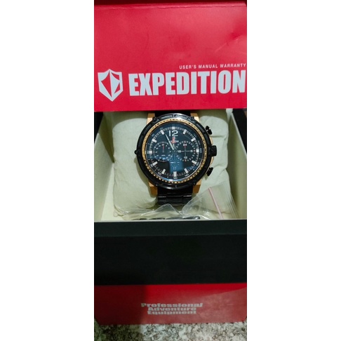 Jam tangan Pria EXPEDITION E6716M Black Rose Gold