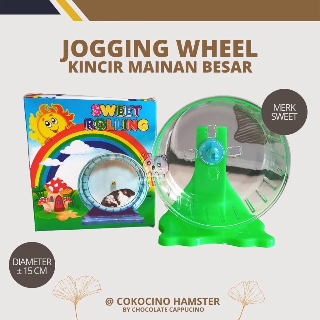 Rolling Hamster Jogging Ball Mainan Bola Roda Wheel Kincir Putar Sweet Murah Besar XL Jogja Yogyakar