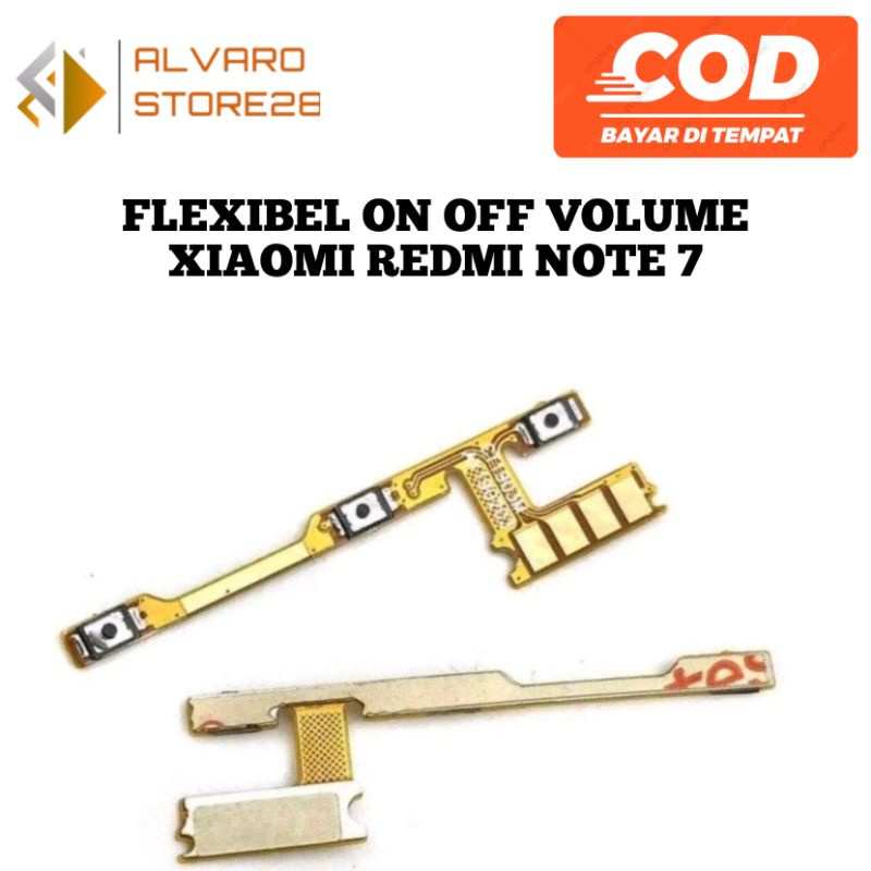 FLEXIBEL TOMBOL POWER ON OF DAN VOLUME XIAOMI REDMI NOTE 7