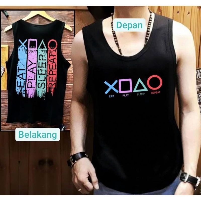 Kaos Singlet Distro Pria Game || Kaos Distro Cowok || Kaos Cowok || Kaos Pria