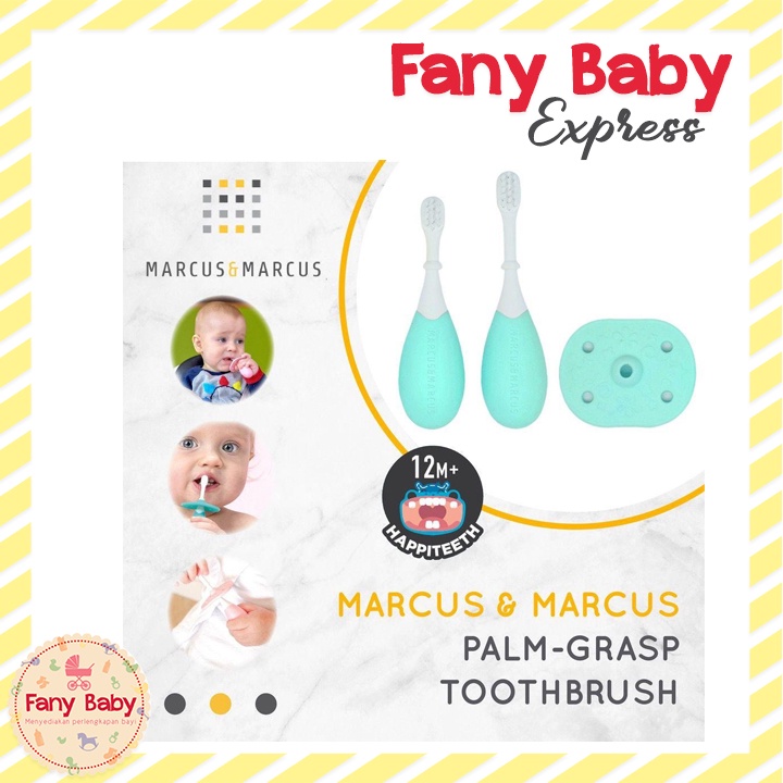 MARCUS&amp;MARCUS 3-STAGE PALM GRASP TOOTHBRUSH SET